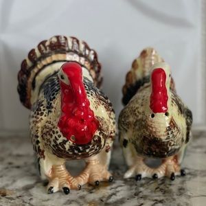 Vintage 1940s/1950s Figural Turkey Salt & Pepper Shakers Made In Japan